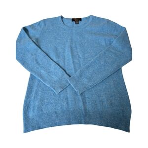 Charter Club Blue Crewneck Sweater Classic Knit